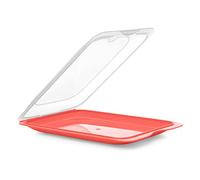 Porta Embutidos y Alimentos Sistema Fresh, Conservación Optima de Lonchas en Nevera (Coral)