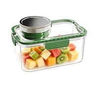 Porta ensalada con bandeja de aderezo, recipiente hermético para alimentos - hermética | Para vegetarianos, mujeres, hombres, estudiantes, viajeros, personas a dieta, oficina, gimnasios