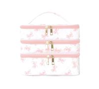 Porta Esmaltes de Uñas Bolsa organizadora de Esmalte uñas portátil 3 Capas, Almacenamiento Esencial Viaje for Mujeres, Estuche Profesional for Herramientas tecnología(Color6)