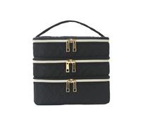 Porta Esmaltes de Uñas Bolsa organizadora de Esmalte uñas portátil 3 Capas, Almacenamiento Esencial Viaje for Mujeres, Estuche Profesional for Herramientas tecnología(Color1)