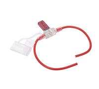 Porta - Fusibles para Coche 12 AWG 31,5 cm, Carcasa TPE/PVC Impermeable con Reinicio Manual, Fusible 10 A para Automóviles, Furgonetas, RV y Yates