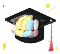 Porta Golosinas,Hazlo Tú Mismo Divertidas Pequeñas Interactivas - Recipiente con Forma de Birrete para Decoración de Graduación | para Niños, Estudiantes y Graduados en Escolares y de