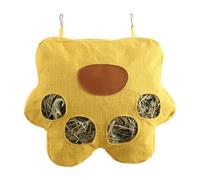 Porta Heno - Colgante para Heno - Bolsa De Almacenaje con 4 Agujeros para Conejos Y Pequeños Roedores para Jaula De Interior Y Exterior