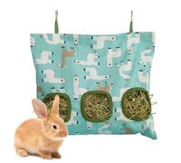 Porta Heno Conejo Bolsa Colgante con Agujeros Alimento para Erizo en Jaula | Colgante De Heno Para Conejos Compatible con Chinchilla Cobaya Gerbillo Erizo Hámster Enano Hurón Alpaca Verde 3 Agujeros
