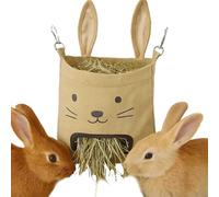 Porta heno para conejos, colgante porta heno, dispensador para pequeños animales hámsters jaula