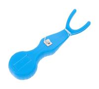 Porta Hilo Dental Reutilizable para Limpieza Dental 360°, Diseño Ergonómico | ABS y Nylon, Portátil para Casa y Viaje, Color Azul, Accesorio No Desechable