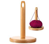 Porta hilos para ganchillo - Porta ovillos para hilos de tejer con marco de madera | Dispensador de madera para evitar enredos de hilo, extraíble para ganchillo, trabajo de punto y ovillos