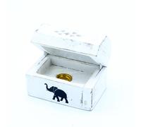 Porta Incienso Acabado en Blanco - Caja de Conos para el humo de 8 cm