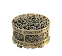 Porta Incienso casero Quemador de Incienso Home Alloys for Incienso de olíbano, carbón, Varillas, Polvo, Conos, espirales y Torres.(Bronze)