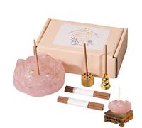 Porta Incienso De Loto -, Porta Varillas De Incienso, Epoxi De Piedra Triturada | Cuenca del Tesoro Desmagnetizante, Receptor De Cenizas De Flores para Meditación, Decoración del Hogar, Aromat