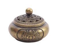 Porta Incienso Decorativo Quemador de Incienso clásico Antiguo Tres Patas for el hogar, Decorativo for Interiores, Zen, Tallado sándalo