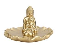 Porta Incienso Estatua de Buda, Quemador de Incienso de Resina Porta Incienso Buda Sentado para Sala de Estar, Sala de Meditación, Sala de Lectura