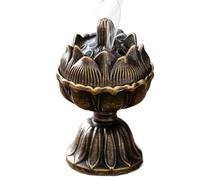 Porta Incienso Metálico Vintage - Quemador Zen para Varitas Y Conos - Aromaterapia para Dormitorio, SPA, Yoga - Decoración Hogar Meditación