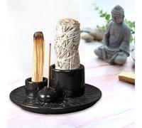 Porta-inciensos,Quemador de Incienso , Cuenco de incienso Porta Incienso, Palo Santo, Soporte Incienso Varilla Hogar de Cenizas , la Decoración Sala de Estar, Yoga, Meditación