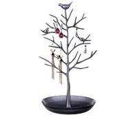 porta joias Soporte luminoso for pendientes y collares con forma de árbol dinero, soporte for presentación joyería, estilo artístico Metal(Color 5)