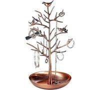 porta joias Soporte luminoso for pendientes y collares con forma de árbol dinero, soporte for presentación joyería, estilo artístico Metal(Color 2)