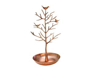 porta joias Soporte luminoso for pendientes y collares con forma de árbol dinero, soporte for presentación joyería, estilo artístico Metal(Color 3)
