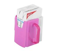 Porta Leche A Prueba De Derrames, Ajustable Reutilizable PP Porta Jugo Porta Vaso De Leche Herramienta De Cocina Infantil con Mango para Niños Pequeños Y Bebés(Rojo Rosa)
