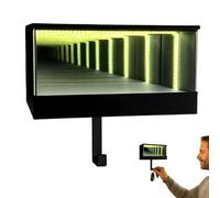 Porta llaves de coche de pared para garaje con diseño, mando a distancia de coche, llavero, divertido mural con efecto ilusión, iluminación LED, 1 pieza de plástico