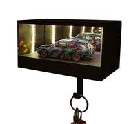 Porta Llaves De Garaje - Gancho LED Con Ilusión De Espejo, Almacenamiento Adhesivo Para Colgar En La Pared, Accesorio Interior Decorativo Moderno, Organizador De Entrada Que Ahorra Espacio | Para Baño