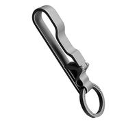 Porta Llaves De Metal - Clip De Mosquetón Para Cinturón De Aleación De 2,2 X 1,4 X 7,8 Cm, Organizador De Llaves Con Agarre Seguro | Accesorio Compacto De Liberación Rápida Para Viajes, Mochila, Bolso