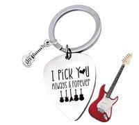 Porta llaves para púas de guitarra, Porta llaves para púas de guitarra - Te elijo púa grabada para principiantes de guitarra,Púa de guitarra para mujeres, amantes de la guitarra, jóvenes, hombres, gui