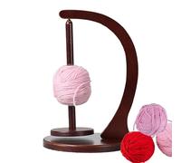 Porta madejas de Vertical - Porta bobinas de de Ganchillo de Madera | Porta para Coser, dispensador para de péndulo fácil de Usar, Soporte Giratorio Vertical con Estante P