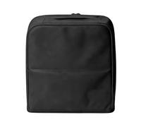 Porta maquillaje de pie - Neceser vertical portátil de gran capacidad - Bolsa de viaje para accesorios de tocador | Para skincare, pintalabios, cejas, máscara, viajes de negocios, fitness, Negro