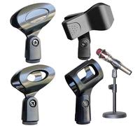 Porta microfono, 4 pinzas de micrófono, Soporte para micrófono, Clip para micrófono, Para reuniones, Lenguaje en vivo, Conciertos, Grabaciones, Streaming, KTV