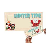 Porta monete di Natale - Porta soldi di di Natale | 7 x 3,5 pollici Porta soldi di di Natale in legno unico | Dioutlette portafoglio di Natale da per bambini, figli, figlie