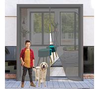 Porta Mosquitera Magnetica 100 x 200 cm, Tenda Mosquitera Magnetica per Porta d'Entrata, Diseño Elegante para Sala de EstarDormitorioPatioBalcón, Gris