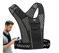Porta Móvil Chaleco Running | con Bolsillos Reflectantes Y Ligeros | Chaleco De Hidratación para Correr con De Pecho | para Aventura Al Aire Libre, Ciclismo, Nocturna, Senderismo Y Escalada