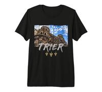 Porta Nigra en Trier en el Mosel Souvenir Vintage Camiseta Premium