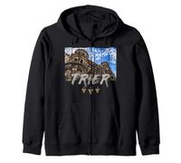 Porta Nigra en Trier en el Mosel Souvenir Vintage Sudadera con Capucha