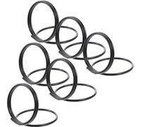 Porta Notas de Metal Negro en Forma de Símbolo Musical, 6 Piezas