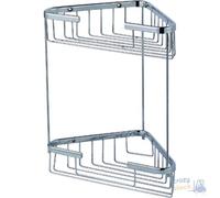 Porta Objetos Doble En Acero Brillante Maurer Cm 19,5x19,5x35