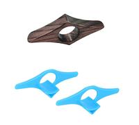 Porta páginas de madera de nogal con marcapáginas y soporte lateral para pulgar - Accesorios de lectura con 2 soportes de plástico