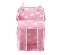 Porta Pañales Colgante - Porta Pañales Para Cuna De 20,32x25,4x35,56 Cm, Apilador De Almacenamiento Impermeable Para Cosas De Bebé | Organizador Ajustable Para Guardería, Puerta De Pared, Botellas Par