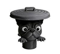 Porta Pañuelos Bulldog - Dispensadora Novedosa De Diseño Creativo Lindo, Decoración Organizadora De Almacenamiento De Pañuelos De Escritorio De Resina Animal Divertida | Accesorio De Regalo para