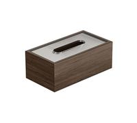 porta pañuelos Caja de pañuelos Caja de papel de nogal for sala de estar Almacenamiento doméstico Restaurante Hotel Servilletero de acrílico dispensador de servilletas