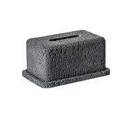 porta pañuelos Caja de pañuelos de cemento, caja de dibujo de papel creativo, decoración for sala de estar, comedor, muebles for el hogar dispensador de servilletas(Negro)