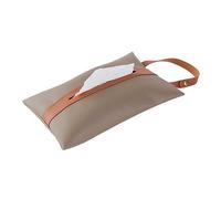 porta pañuelos Caja de pañuelos de cuero PU colgante for asiento trasero de coche, bolsa de almacenamiento de pañuelos for colgar, bolsa, soporte de papel, caja de pañuelos dispensador de servilletas(