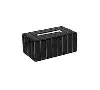 porta pañuelos Caja de pañuelos de estilo escandinavo Caja de servilletas for sala de estar Caja de cajones de alta gama for el hogar Caja de decoración for dormitorio dispensador de servilletas(Negro