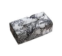 porta pañuelos Caja de pañuelos de tela Jacquard clásica de lujo minimalista moderna for mesa de comedor, caja de papel for el hogar, adornos de escritorio dispensador de servilletas