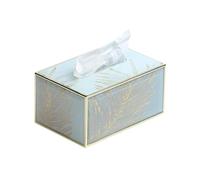 porta pañuelos Caja de pañuelos de vidrio for el hogar, caja de pañuelos for mesa de comedor, caja de pañuelos ligera de lujo con forma de viento, adornos for sala de estar, mesa de café, caja de serv
