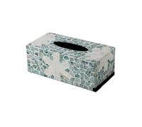 porta pañuelos Caja de pañuelos decorativa de lujo ligera con forma de concha, exquisita caja for cajones del hogar, caja de almacenamiento for adornos de mesa de café for sala de estar dispensador de