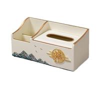 porta pañuelos Caja de pañuelos rectangular, caja de pañuelos multifuncional, mesa de centro, organizador de control remoto for sala de estar, dormitorio, comedor, oficina dispensador de servilletas(B