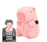 Porta Pañuelos Capibara para Coche, Multifuncional Portátil Decorativo Animal, Contenedor de Papel para Reposabrazos de Coche, para Dormitorio Oficina Apartamento