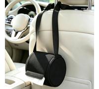 Porta Pañuelos Colgante para Ford EcoSport Edge Evos 2004-2024,Black | Soporte Pañuelos Coche, Acceso Fácil, Correa Ajustable, Cremallera Fácil de Rellenar, Hebilla Instalación Fácil, Tela Suave