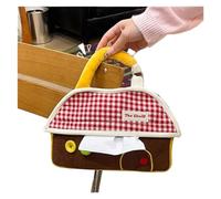 Porta pañuelos Cubierta de Caja pañuelos Creativa, Soporte Almacenamiento Tela Suave con Forma casa Moderna y refinada Estética de Oficina(Red)